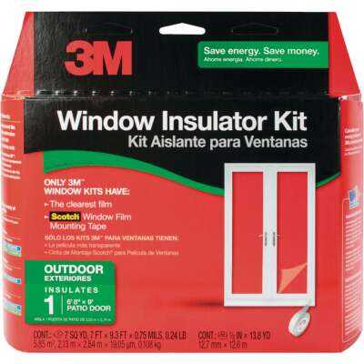 3M 84 In. x 112 In. Outdoor Patio Door Window Insulation Kit