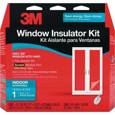 3M 84 In. x 112 In. Indoor Patio Door Window Insulation Kit