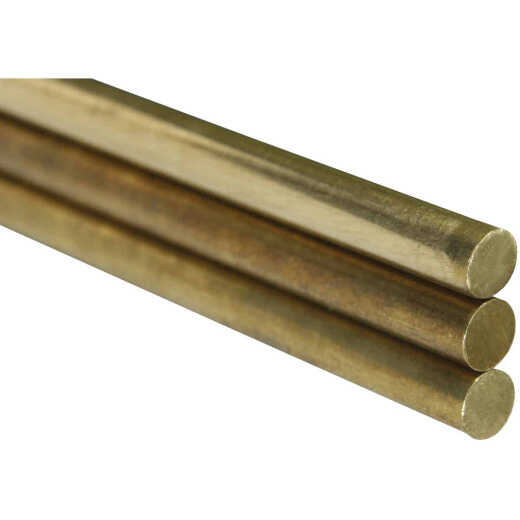 K&S .020 In. x 12 In. Solid Brass Rod (5-Count)