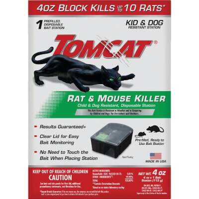 TOMCAT Disposable Bait Station Rat & Mouse Killer